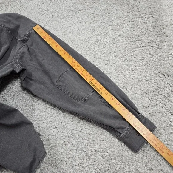 Wolverine Mens‎ Heavy Duty Button Down Work Shirt Gray Cotton Size XL Utility - Picture 9 of 10